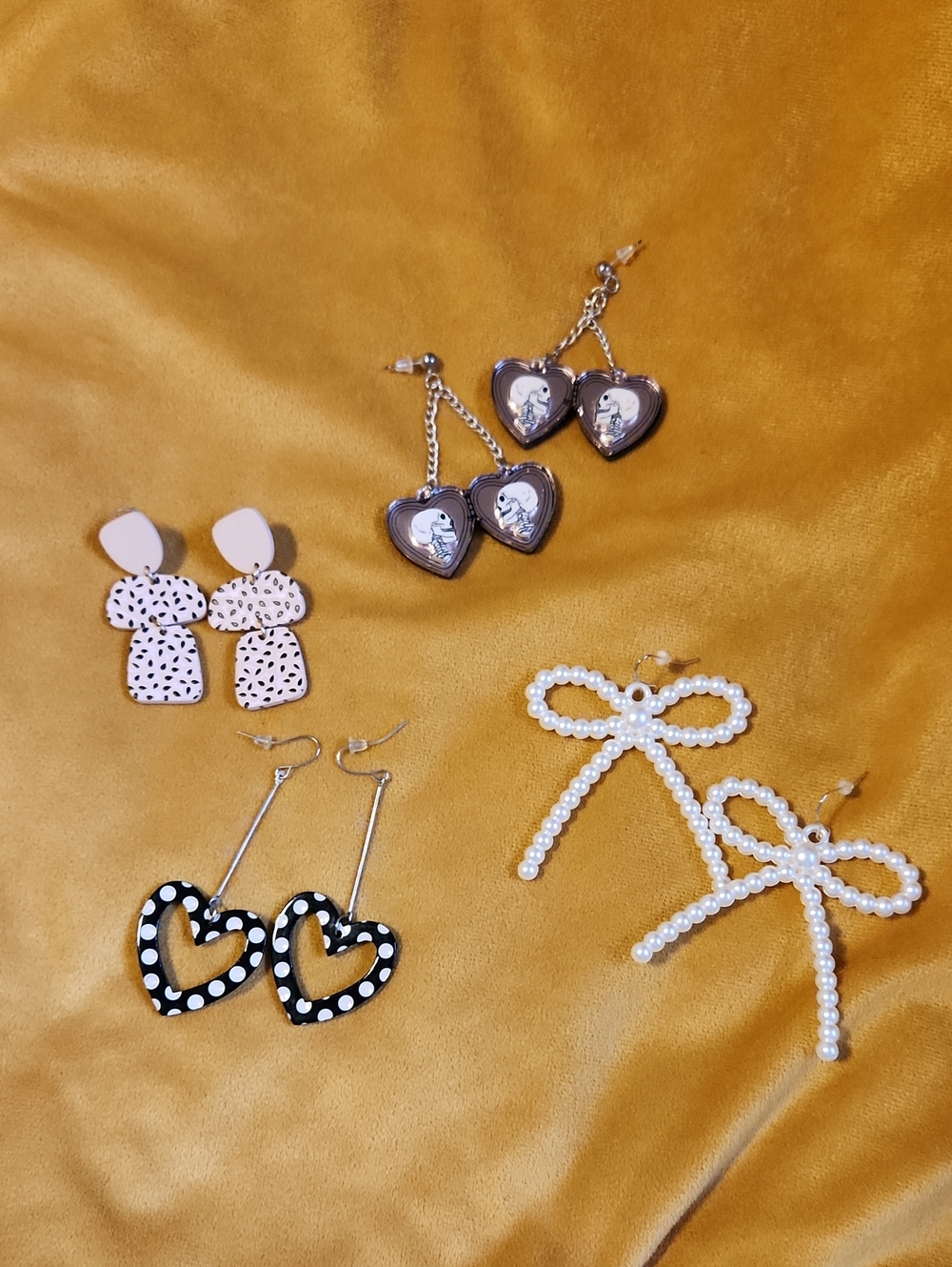 Girly Punk Love Earring Set
